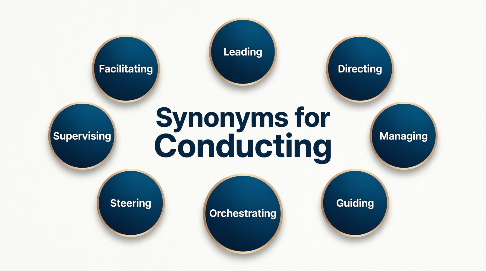 synonyms for conducting