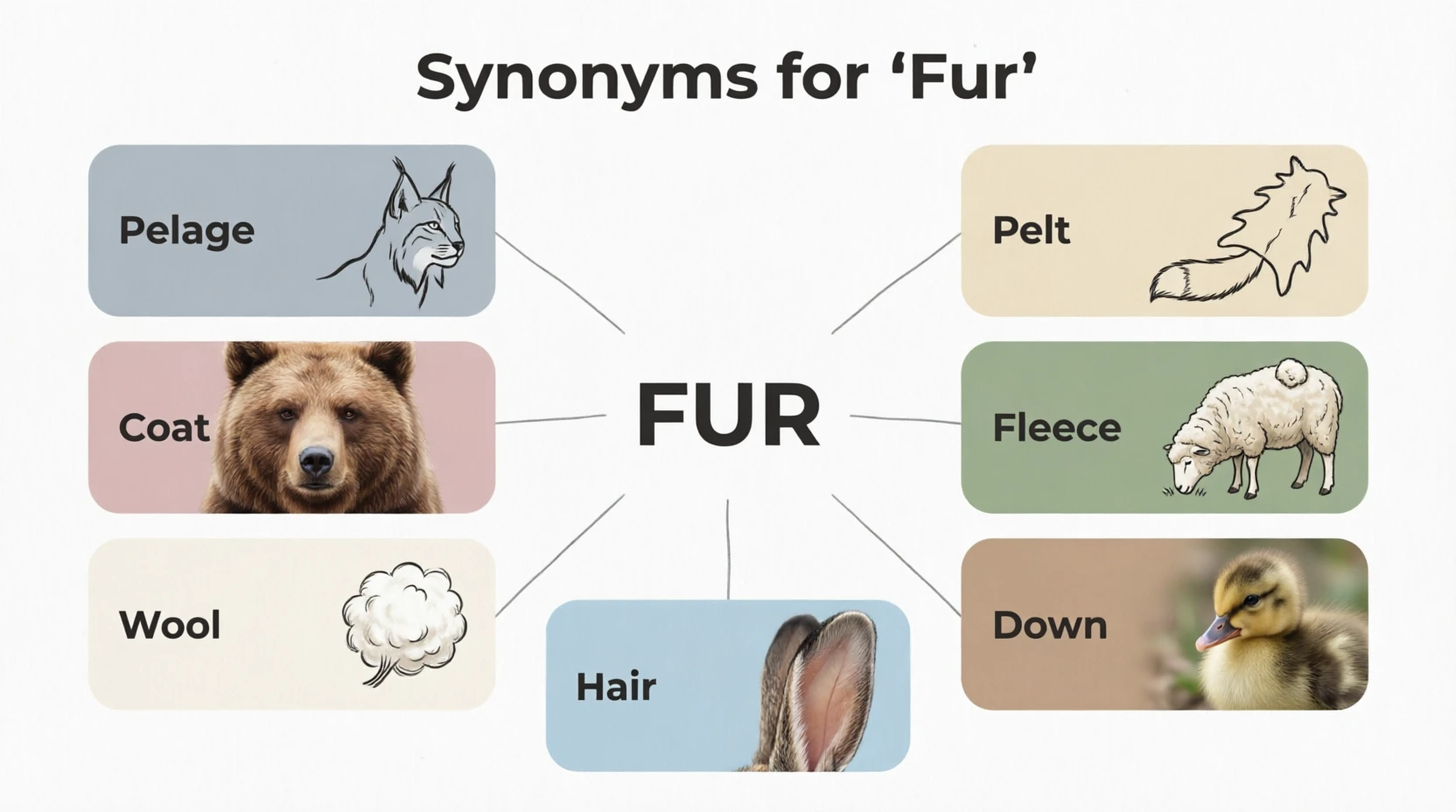 synonyms for fur