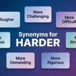 synonyms for harder