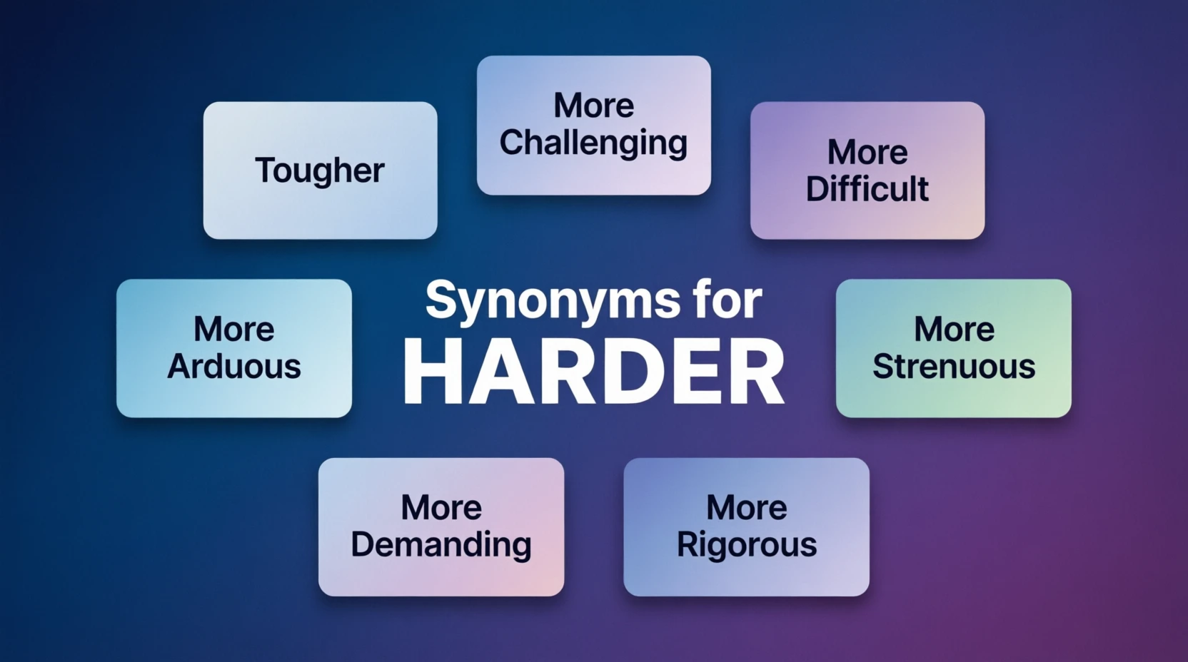 synonyms for harder
