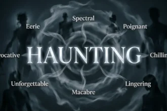 synonyms for haunting