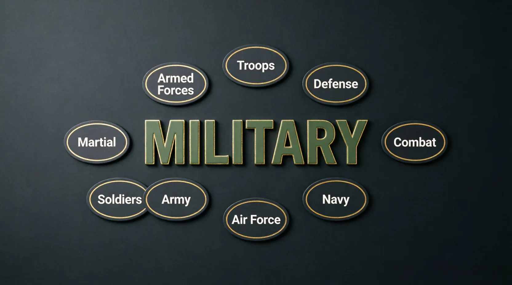 synonyms for military
