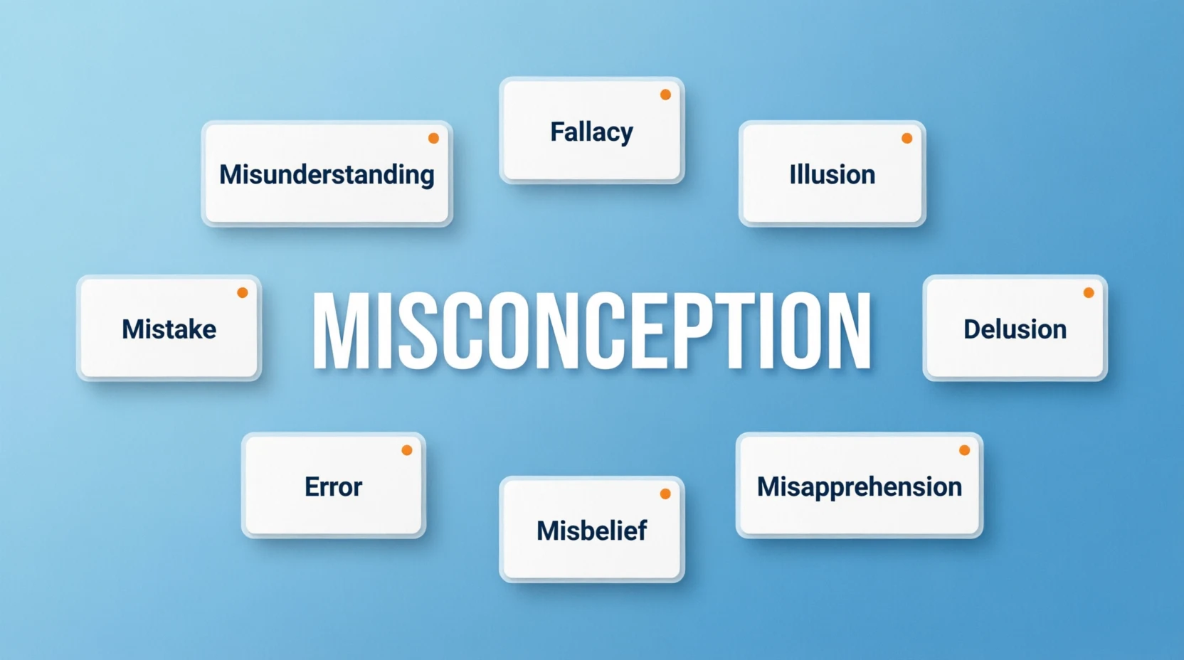 synonyms for misconception