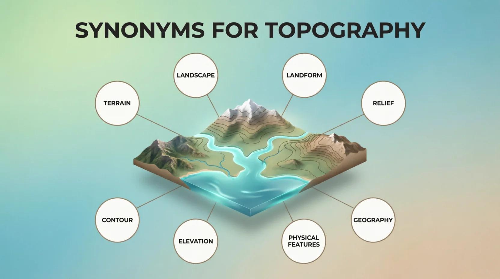 synonyms for topography