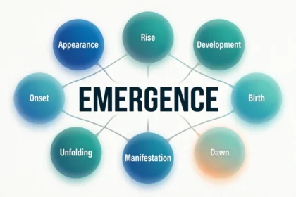 synonyms for emergence