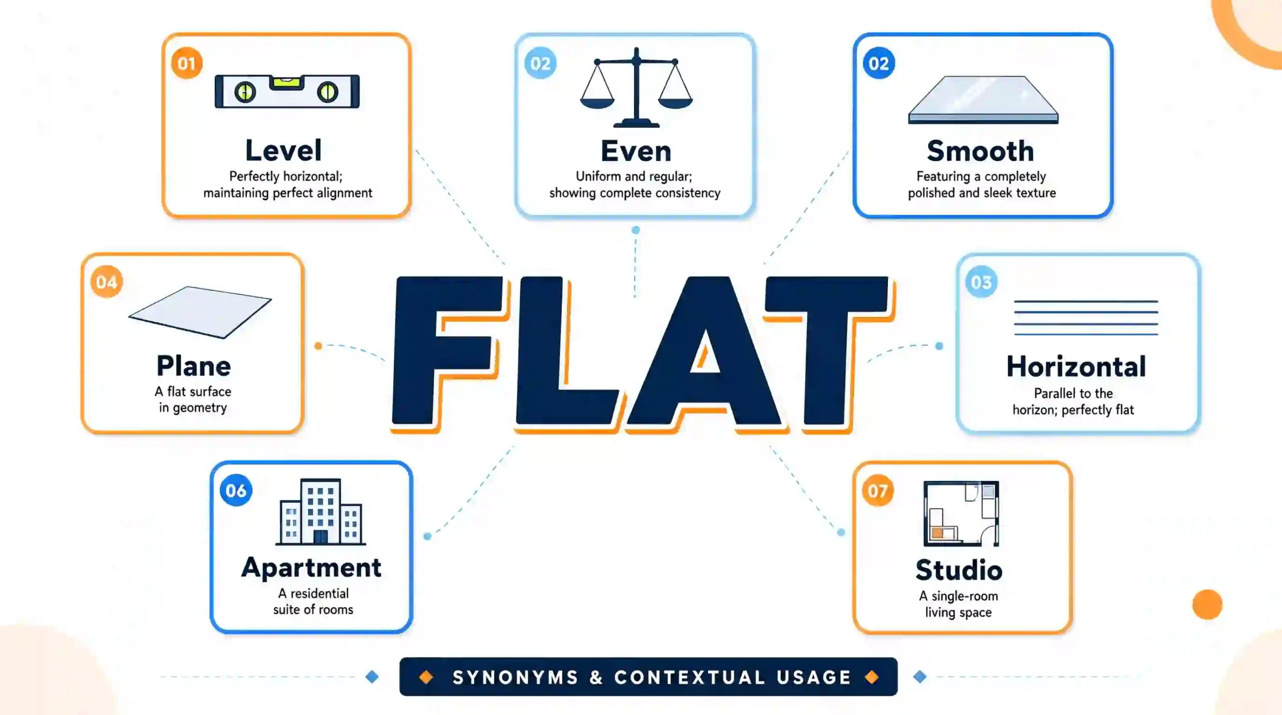 synonyms for flat
